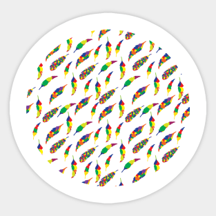 Nordic Leaves Sticker